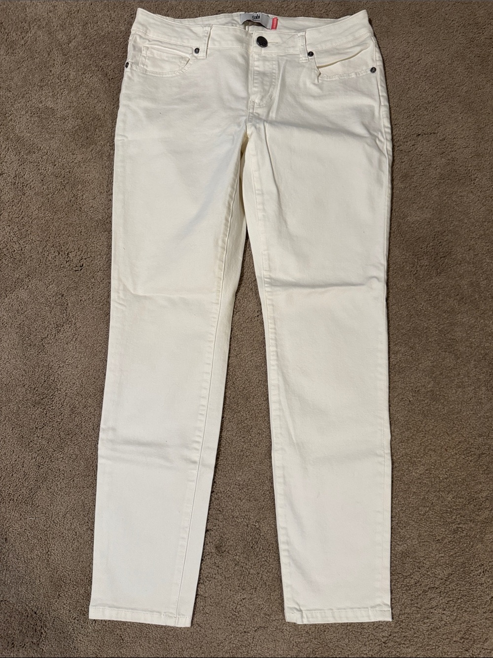 CAbi Skinny Jeans in Cream
